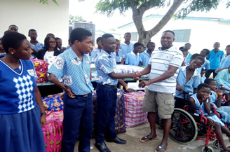 Our Lady donation to Mephibosheth school of physically challenged