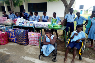 Our Lady donation to Mephibosheth school of physically challenged